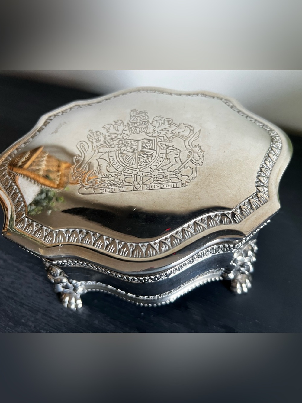Vintage International Silver Company Tinket Box